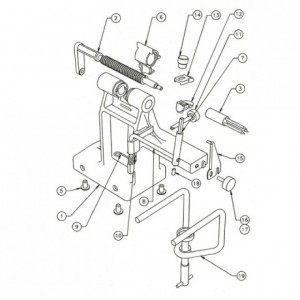 Slicing tightener knob for Apple peeler