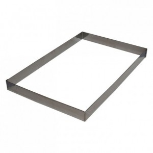 Heavy cake frame stainless steel H35 565x365 mm