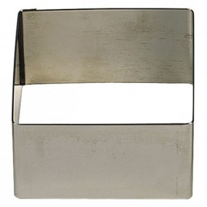 Square stainless steel H30 30x30 mm (pack of 6)