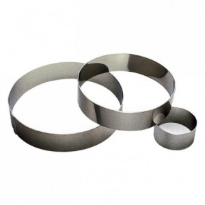 Mousse ring stainless steel H40 Ø65 mm (pack of 6)