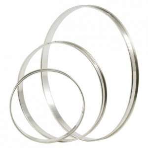 Tart ring stainless steel Ø 200 mm H 20 mm