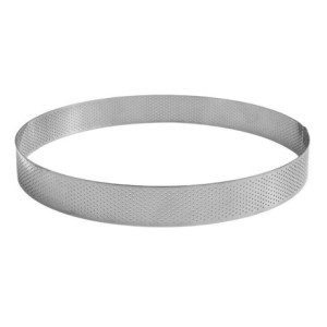 Cercle perforé à entremets inox H35 Ø160 mm