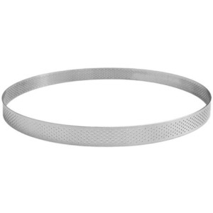 Cercle perforé à tarte inox H20 Ø280 mm