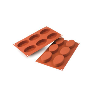 Moule silicone ovales grands bas 88 x 53 mm