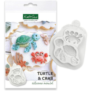 Katy Sue Turtle and Crab Silicone Mold