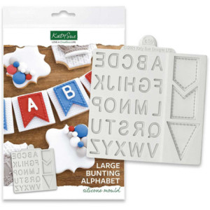 Moule silicone Katy Sue alphabet et drapeaux