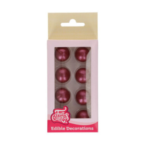 FunCakes Chocolate Balls Red 8 pieces