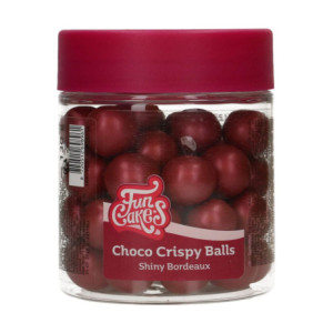 Boules croustillantes de chocolat FunCakes Shiny Bordeaux 130 g