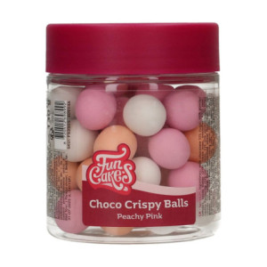 FunCakes Peachy Pink Chocolate Crispy Balls 130 g