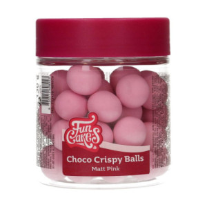 Boules croustillantes de chocolat FunCakes Matt Pink 130 g