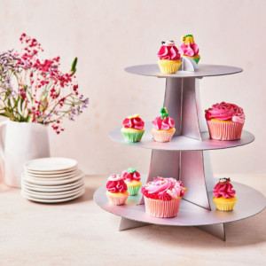 FunCakes 3-Tier Cupcake Stand Silver