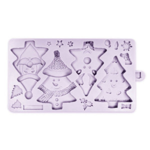 Karen Davies Christmas Tree Characters Silicone Mold