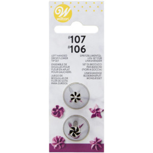 Wilton Decorating Tip 106L, 107L Left Handed Set