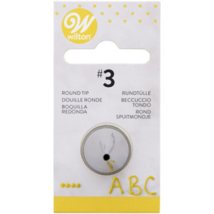 Wilton Decorating Tip 003 Round Carded