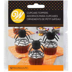 Toppers Wilton araignée 12 pièces