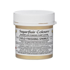 Sugarflair Edible Glitter Finish Gold 25 g