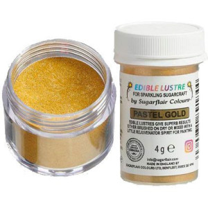 Paillettes alimentaires Sugarflair Pastel Gold 4 g