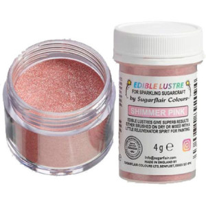 Paillettes alimentaires Sugarflair Shimmer Pink 4 g