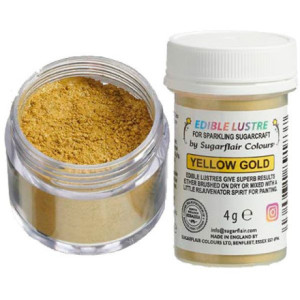 Sugarflair Edible Glitter Yellow Gold 4 g