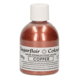 Sugarflair Sugar Sprinkles Copper 100 g