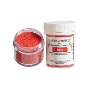 Sucre coloré Sugarflair Red 40 g