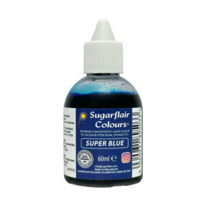 Colorant alimentaire liquide Sugarflair Super Blue 60 ml