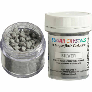 Cristaux de sucre Sugarflair Silver 40 g