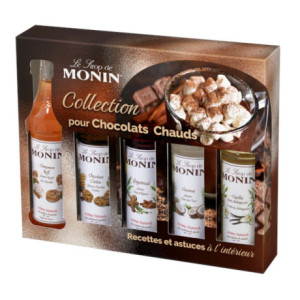 Coffret sirops chocolat chaud Monin 5 x 5 cL