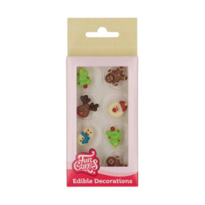 FunCakes Chocolate Decorations Christmas 8 pieces