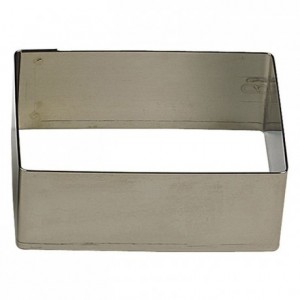 Rectangle stainless steel H30 90x35 mm