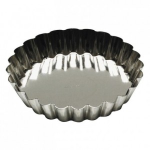 Round fluted tartlet mould tin Ø90 mm (pack of 12)