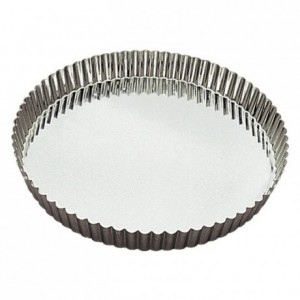 Round fluted tart mould medium deep tin Ø320 mm (pack of 3)