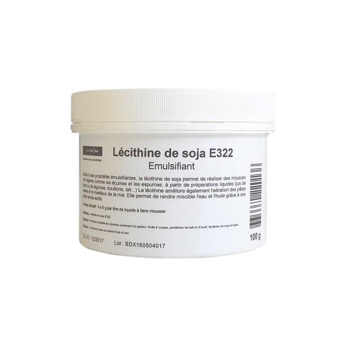 Lecitina ou lécithine de soja Sosa émulsifiant 400 g