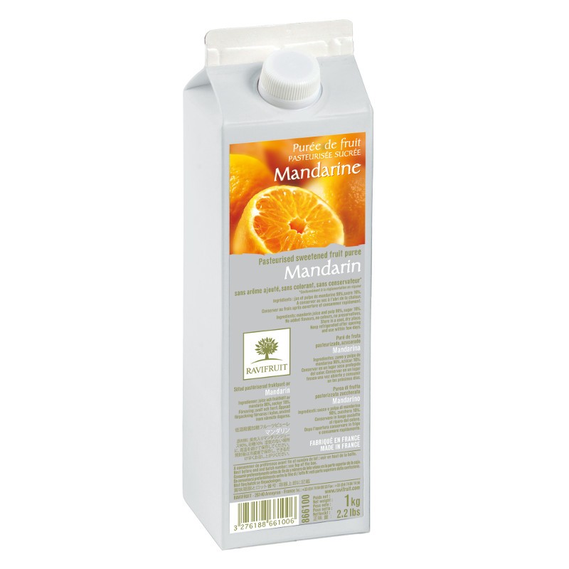 1kg de pâtes de fruits parfums naturelles de poire, mandarine