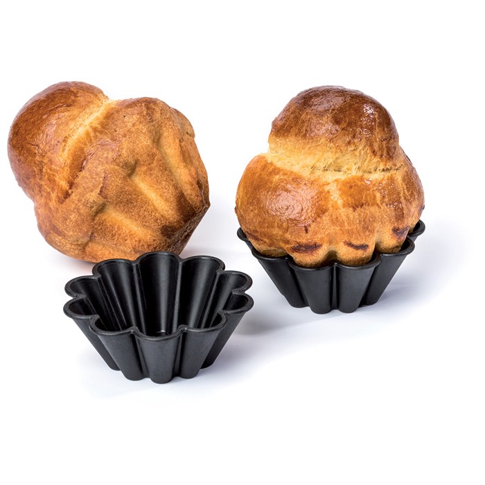 Moule à brioche 15 alvéoles - 90x75x20 mm